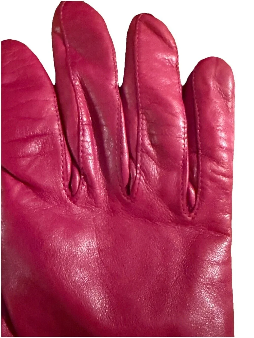 Coach Red Gloves Cashmere Lined Vintage Dress Gloves Size 8